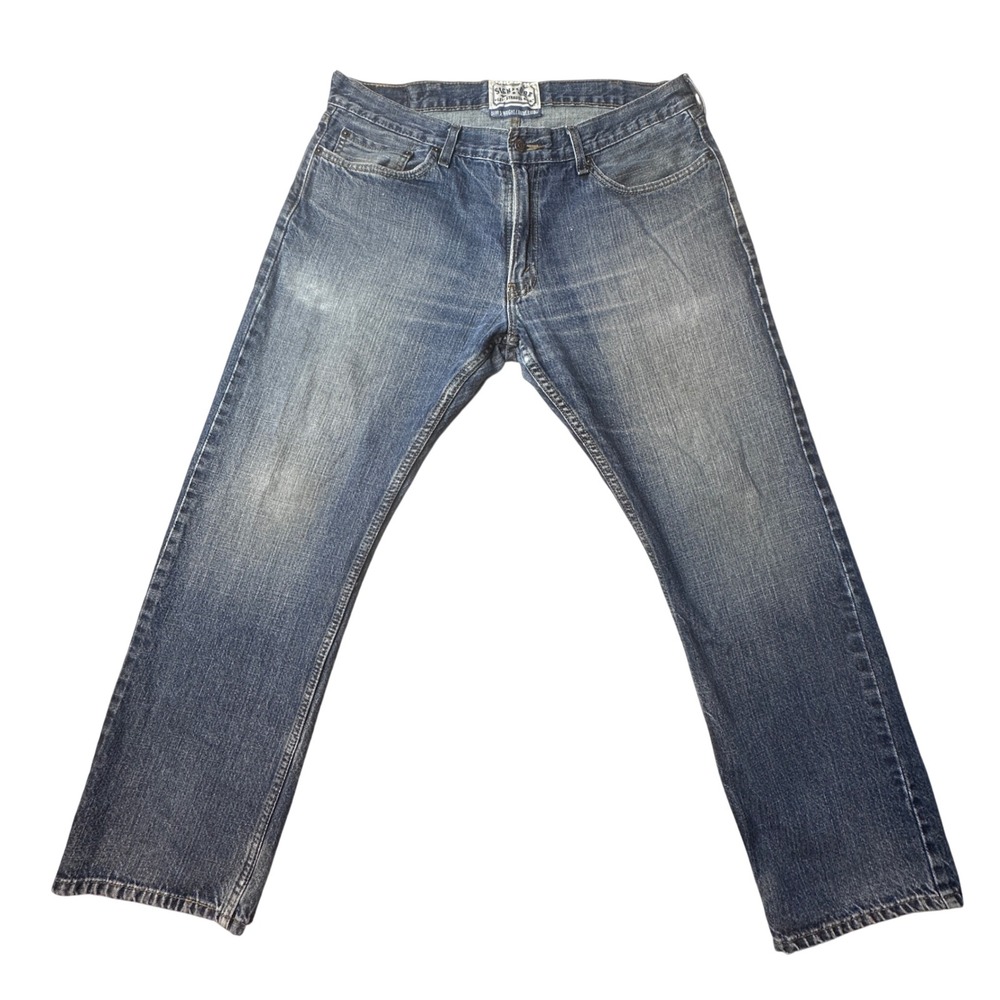 Vintage Levi's Signature Jeans Mens 38x30 (36x29) Slim Straight Leg Blue Denim